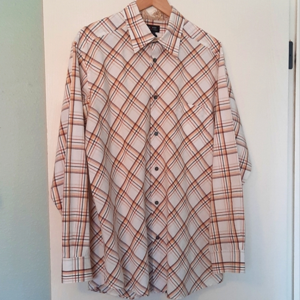 Men's pattern dress shirt
